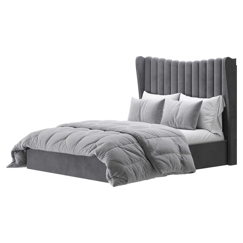 Octavia Velvet-Finish Ottoman Bed I Image 2