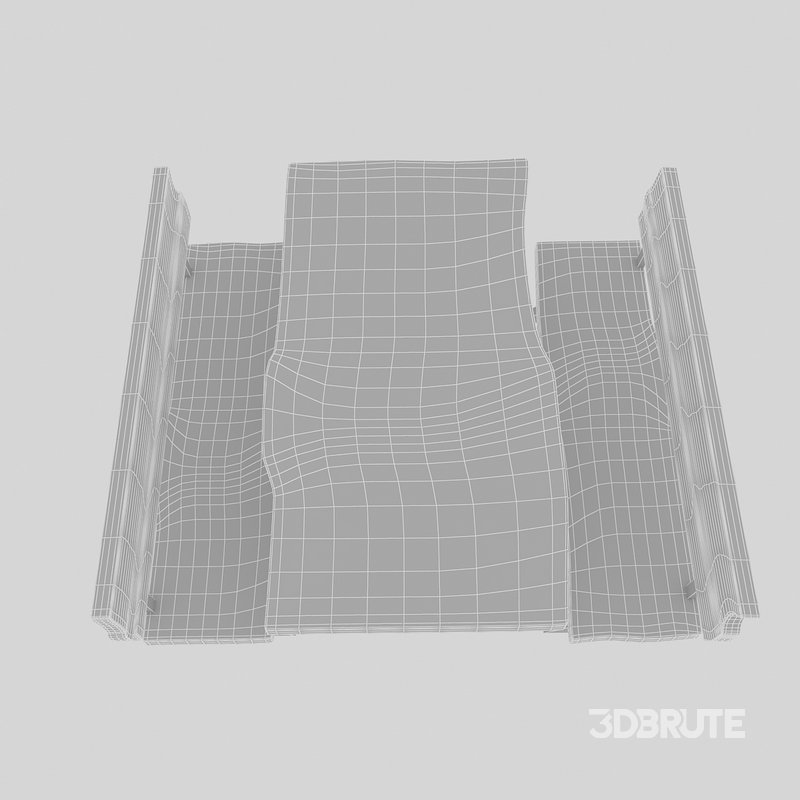 3D 3D natural wood table chair model Image 8