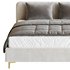 White Faux Leather Upholstered Modern Bed - Thumbnail 6