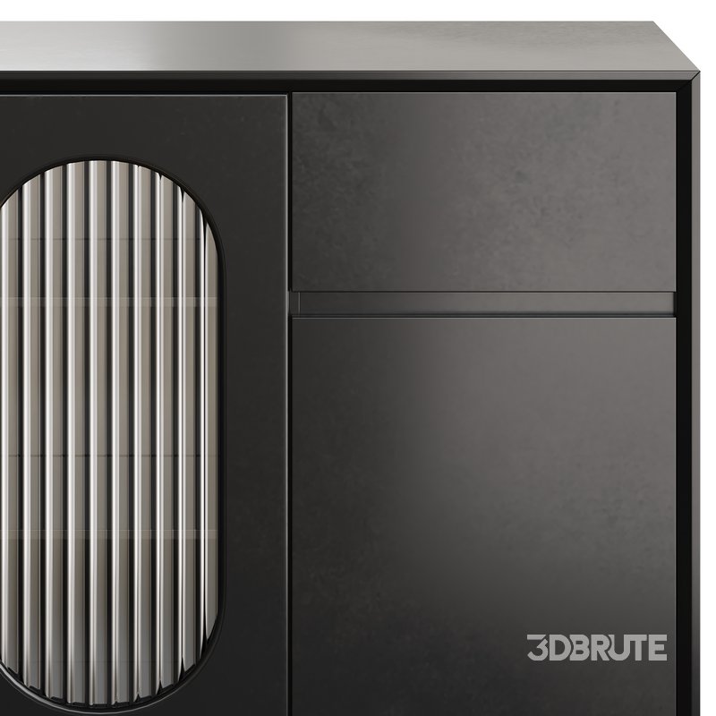 Wood Glam Sideboard Credenza 2 Image 5