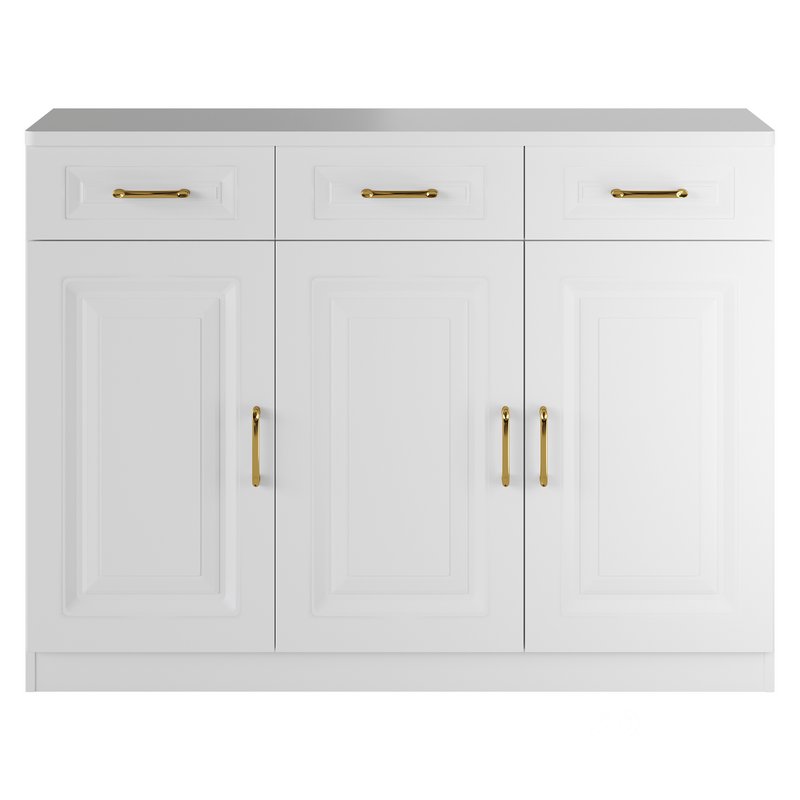 Modern Wood Sideboard Credenza 3 Image 5