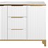 White Sideboard with Tempered Glass - Thumbnail 6
