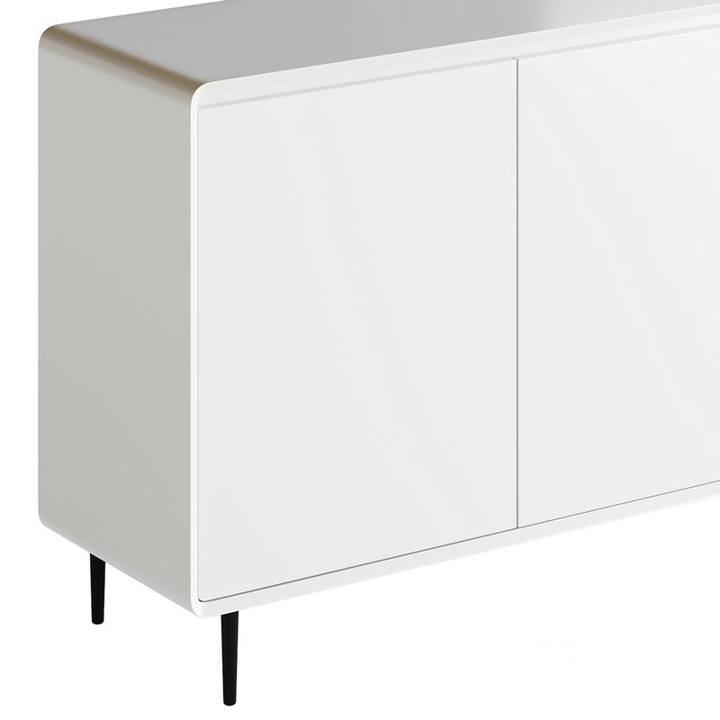 Modern Wood Sideboard with 2 Doors Image 7