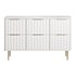 White Bedroom Dresser for Storage in Gold - Thumbnail 4