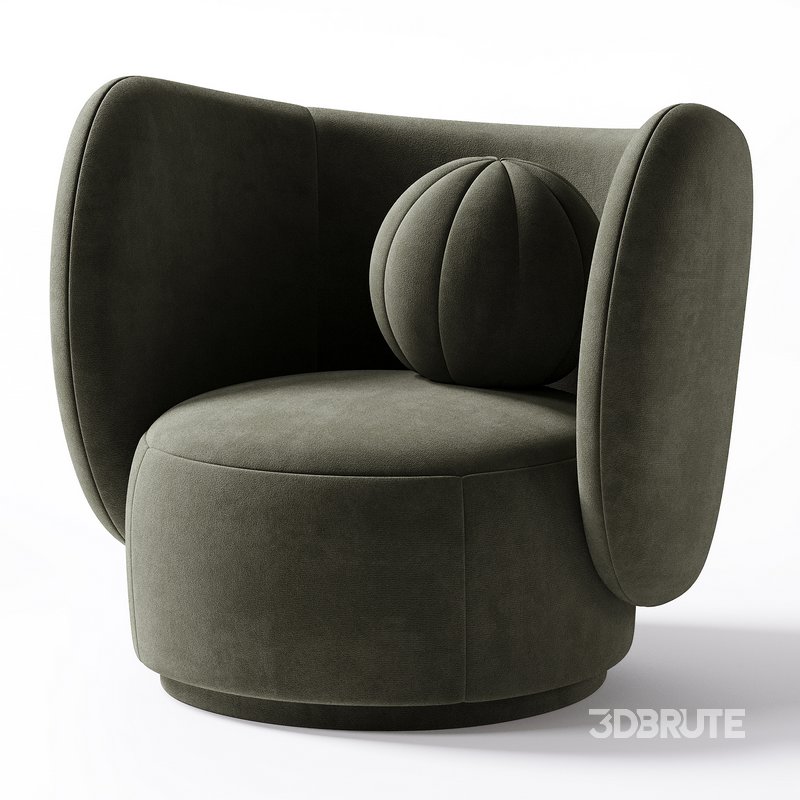 Rico Lounge Chair with Swivel Base Image 8