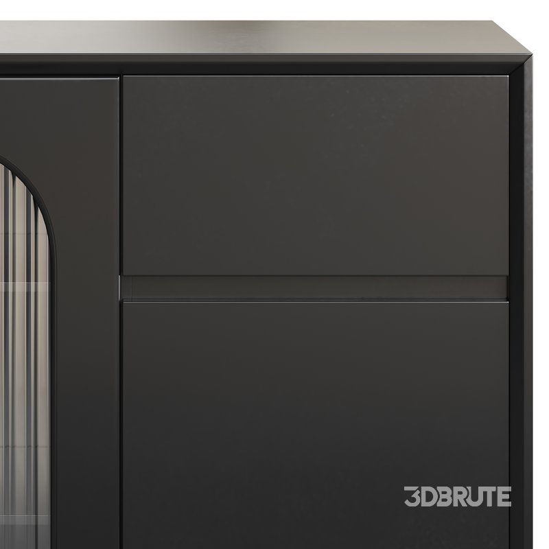 Wood Glam Sideboard Credenza 1 Image 5