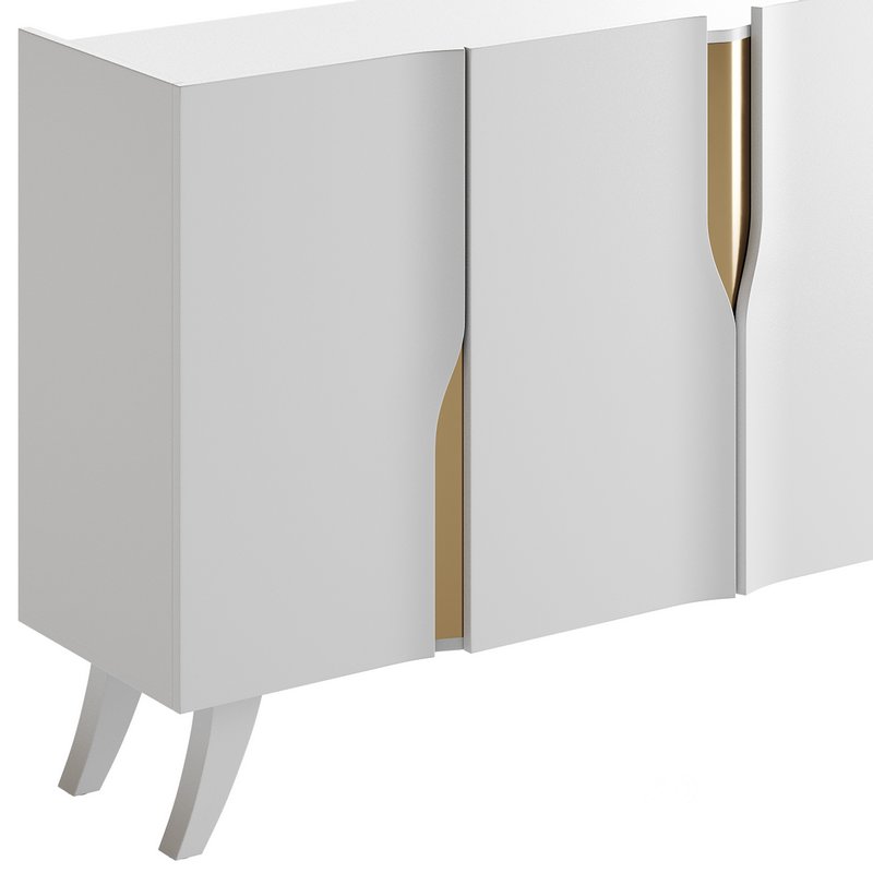 Modern White Sideboard Buffet Image 6