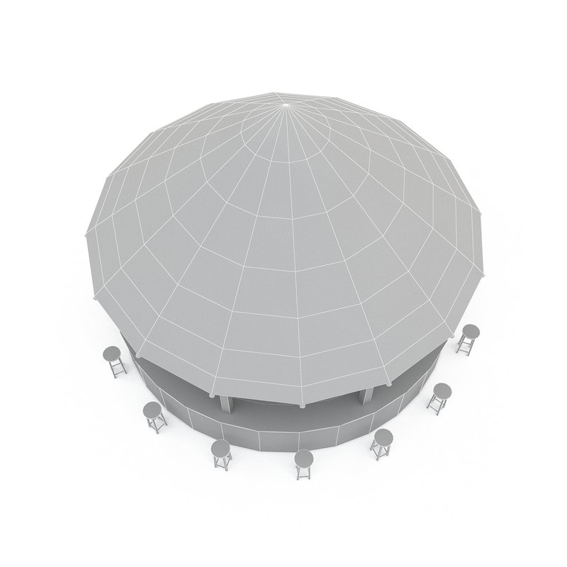 bohemian bar 02 model Image 4