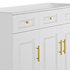 Sumptuous White Wood Sideboard Credenza with Drawers - Thumbnail 5