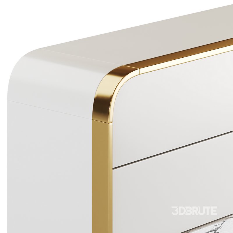 Modern Off White Sideboard Image 4