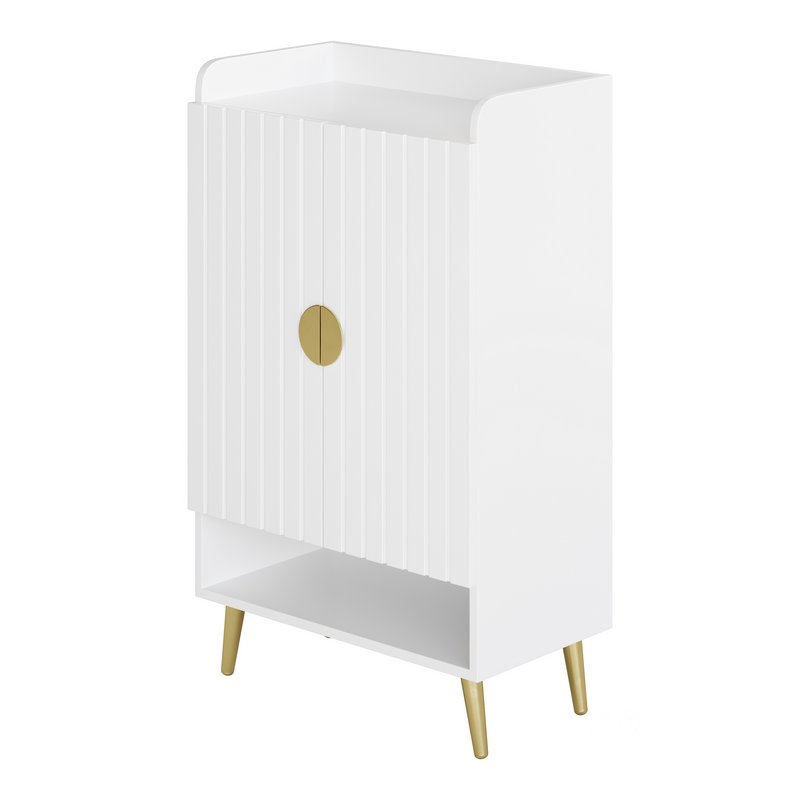 Yellar Nordic Entryway White Shoe Storagel Image 6