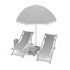 3D bohemian sunbed and umbrella model - Thumbnail 5