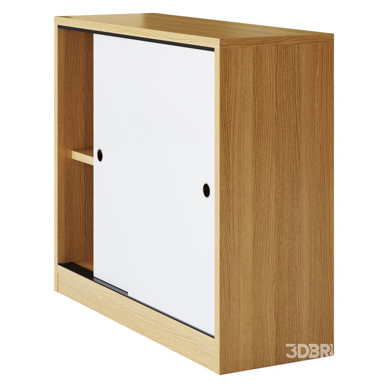 Living Room Contemporary Manufactured Wood Sideboard with Doors Image 6