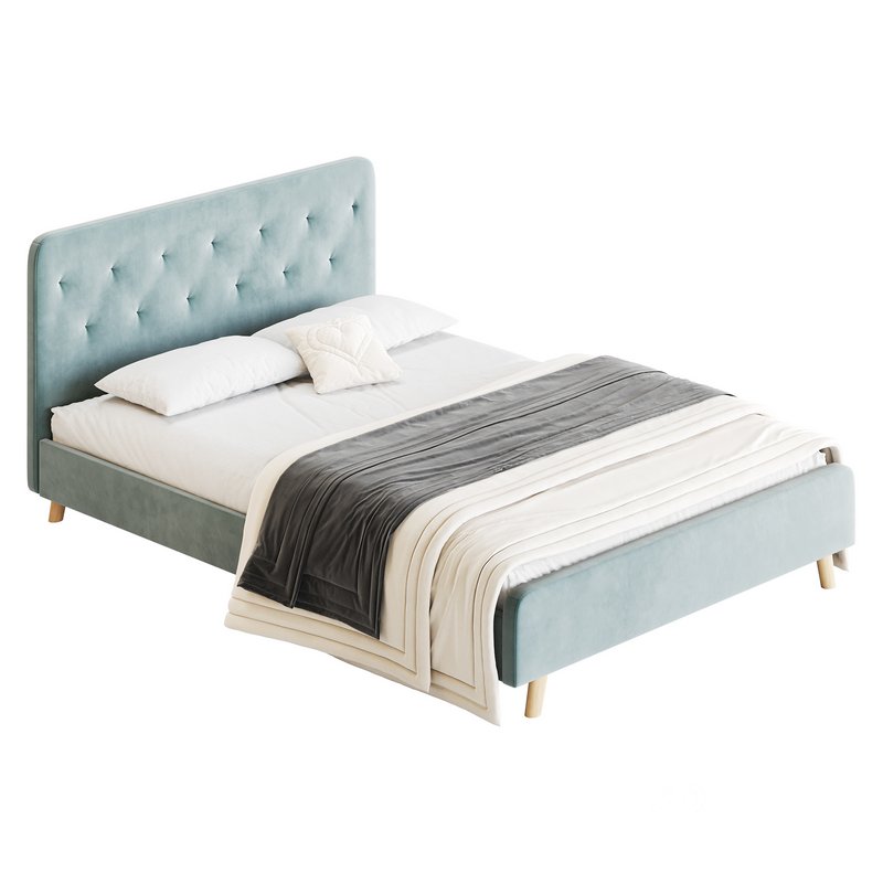 Emmerson Upholstered Low Rise Bed Frame Image 5