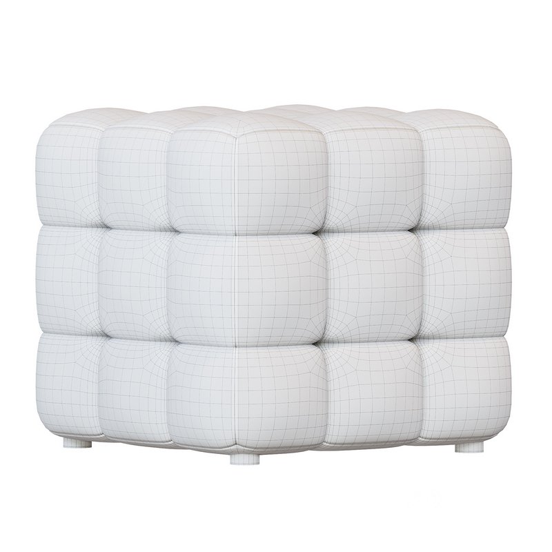 Pouf Trendy brown patchwork Image 6