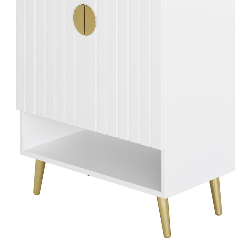 Yellar Nordic Entryway White Shoe Storagel Image 5