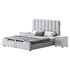 Upholstered Headboard Bed Frame Modern Panel Bed I - Thumbnail 6