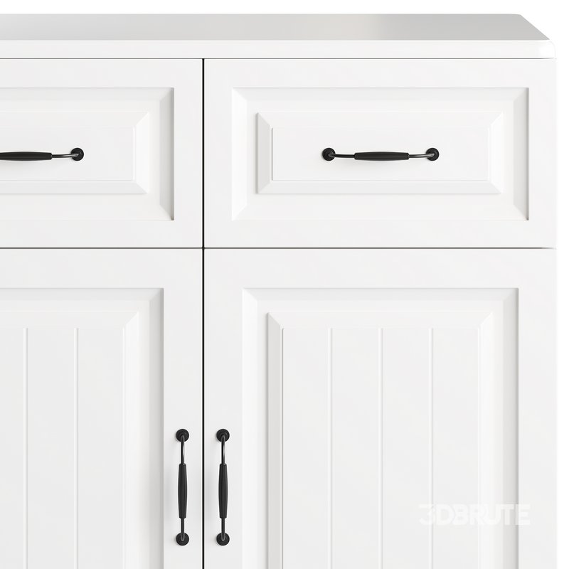 White Wooden Buffets Image 6