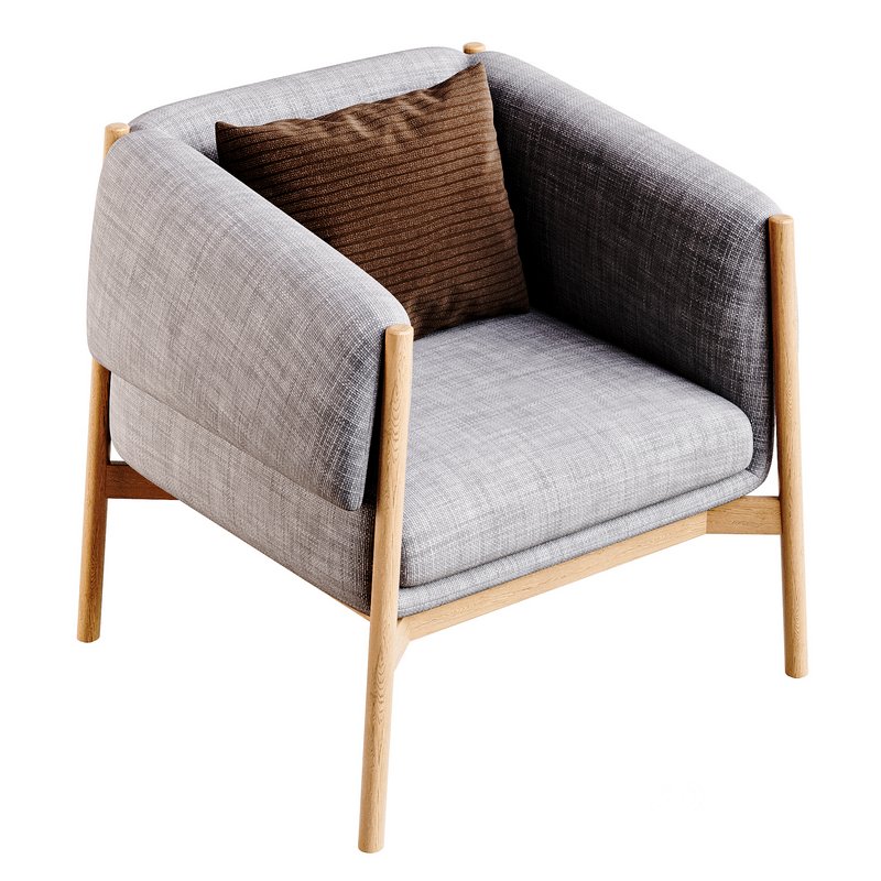 Tekou armchair gray Image 7