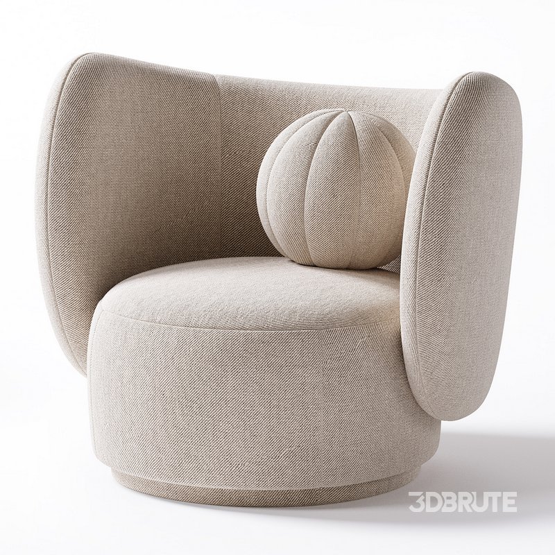 Rico Lounge Chair with Swivel Base Image 6