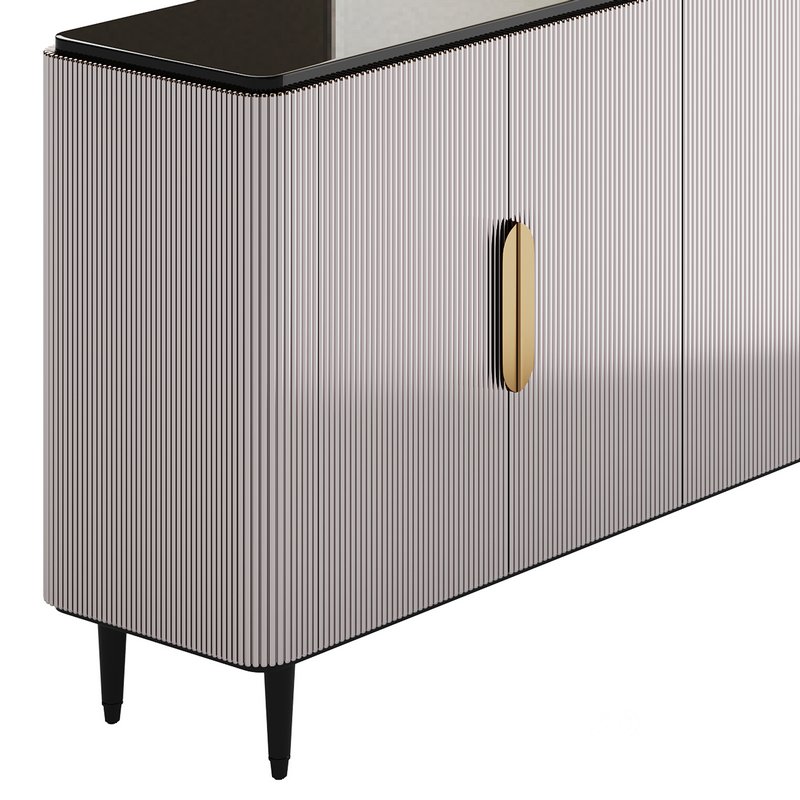 Modern Sideboard Buffet Black Kitchen Image 6