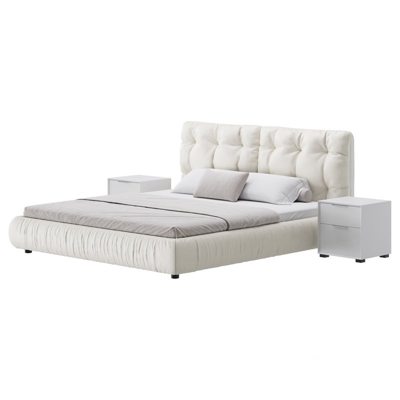 Modern Bed Frame Foam Standard Bed Image 4