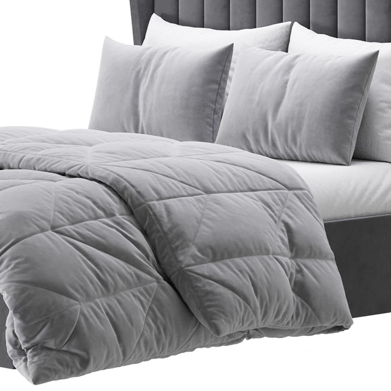 Octavia Velvet-Finish Ottoman Bed I Image 9