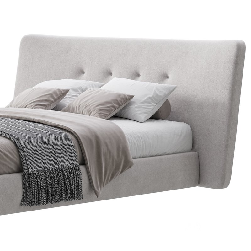 Hendricks Gray Fabric bed Image 6