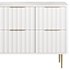White Bedroom Dresser for Storage in Gold - Thumbnail 6