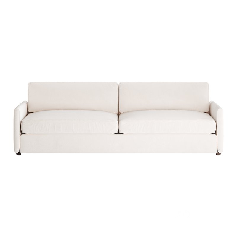WHITE PERFORMANCE FABRIC SOFA Image 6