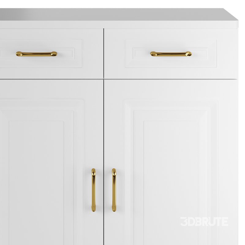 Modern Wood Sideboard Credenza 3 Image 6