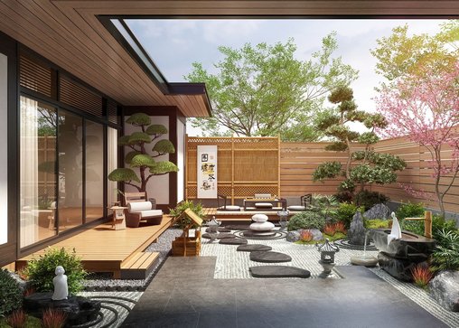 Courtyard garden