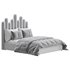 Light Wood Upholstered Panel Modern Bed - Thumbnail 7