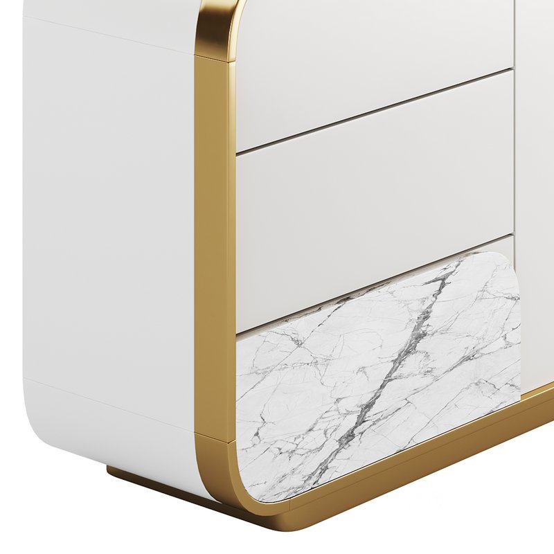 Modern Off White Sideboard Image 6