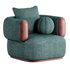 CHESTAR Fabric armchair with armrests - Thumbnail 6
