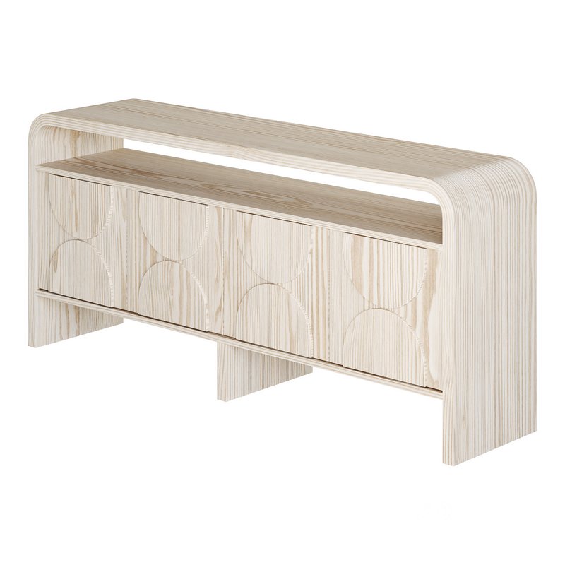 Wood Sideboard Buffet Japandi Image 6