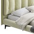 Eden Suede Fabric Upholstered Modern Bed - Thumbnail 6