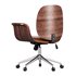 Office Chair White Bent Wood and Faux Leather vidaXL - Thumbnail 6