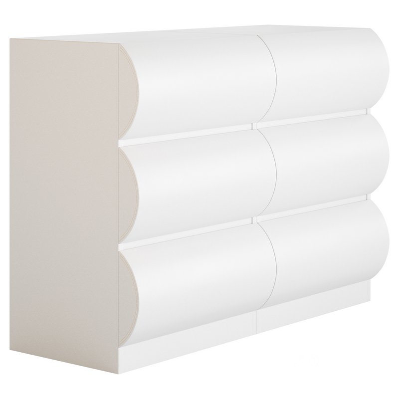 Humply Modern White Leather Image 7