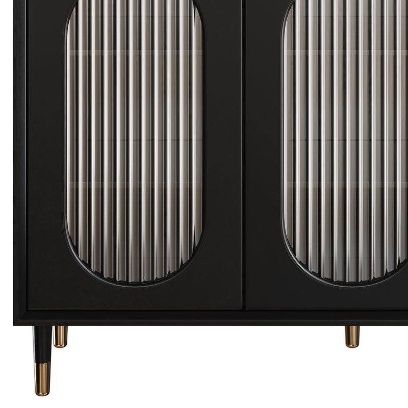 Wood Glam Sideboard Credenza 2 Image 7