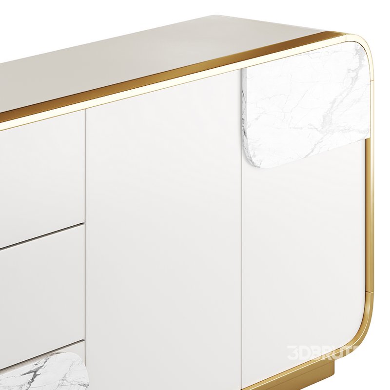 Modern Off White Sideboard Image 5