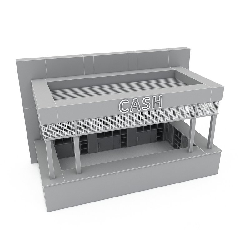 3D model bowling cash Image 5