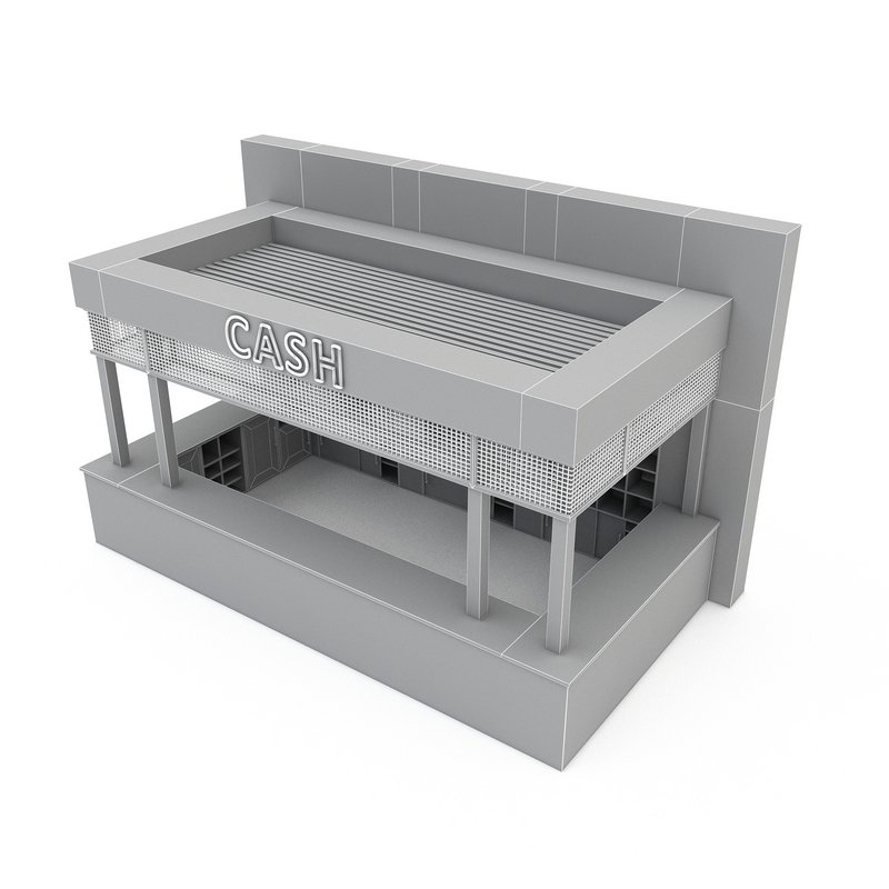 3D model bowling cash Image 7