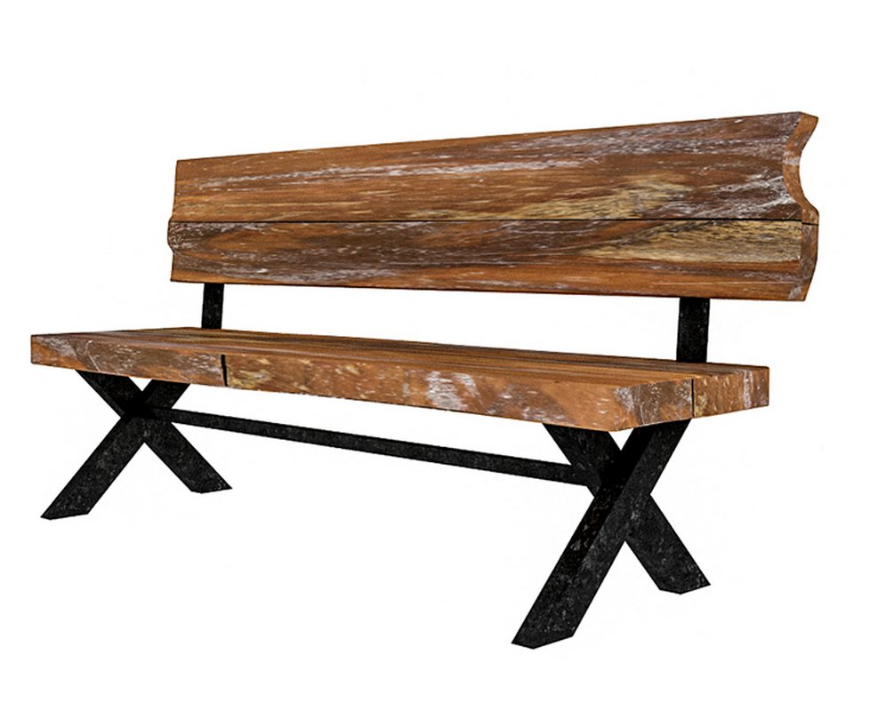 3D natural wood chair model Image 8