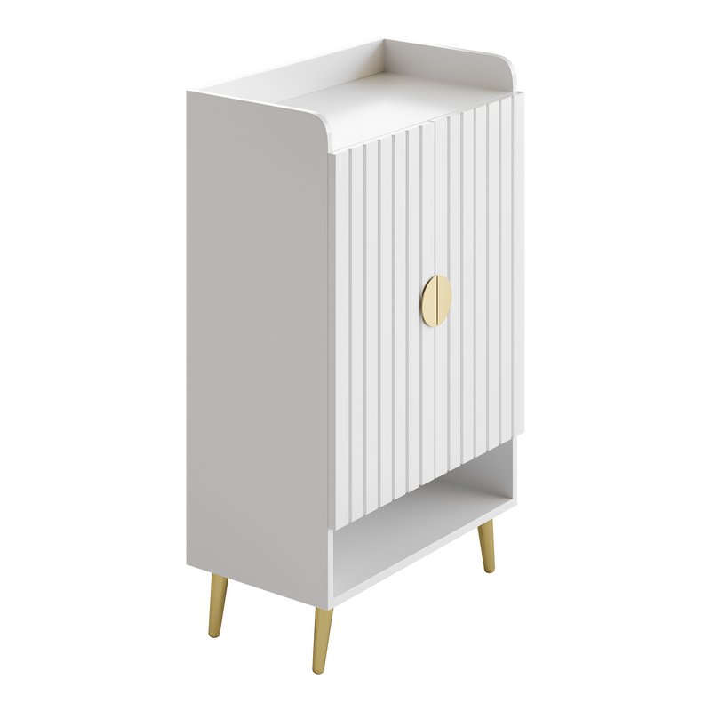 Yellar Nordic Entryway White Shoe Storagel Image 7