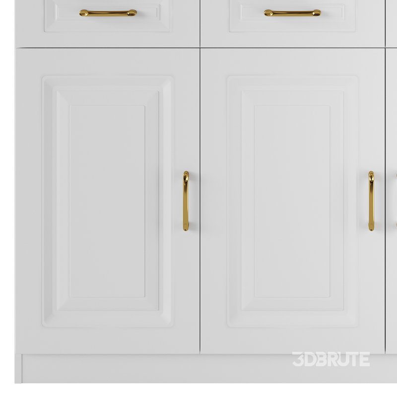 Modern Wood Sideboard Credenza 3 Image 7