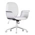 Office Chair White Bent Wood and Faux Leather vidaXL - Thumbnail 7