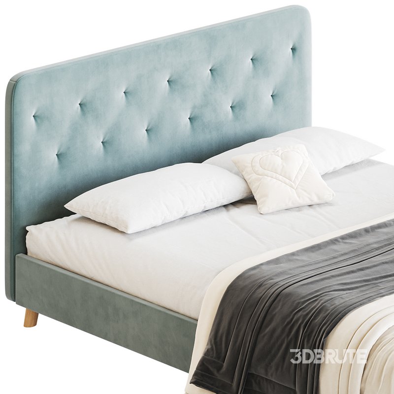 Emmerson Upholstered Low Rise Bed Frame Image 7