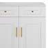 Sumptuous White Wood Sideboard Credenza with Drawers - Thumbnail 7