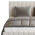 Wooden Non-Adjustable White Upholstered Modern Bed - Thumbnail 7